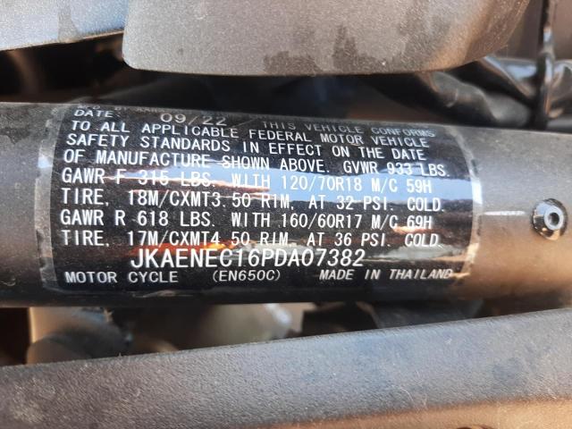 JKAENEC16PDA07382 - 2023 KAWASAKI EN650 C BLACK photo 10