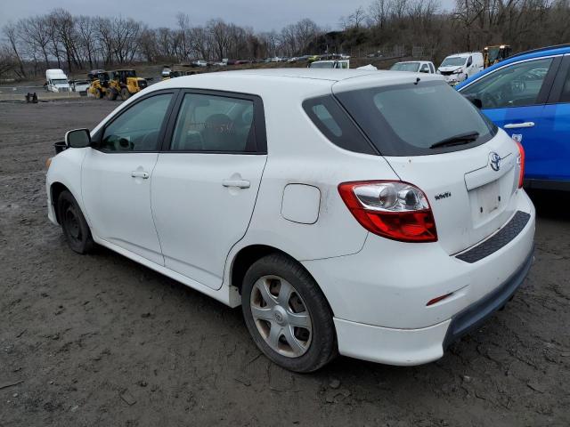 2T1LE40E39C003611 - 2009 TOYOTA MATRIX S WHITE photo 2