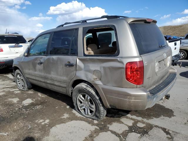 2HKYF18424H589754 - 2004 HONDA PILOT EX GOLD photo 2