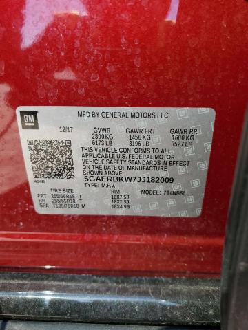 5GAERBKW7JJ182009 - 2018 BUICK ENCLAVE ESSENCE წითელი ფოტო 14