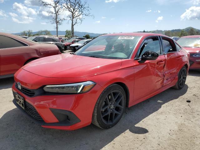 2HGFE2F51NH589493 - 2022 HONDA CIVIC SPORT 红色 照片 1