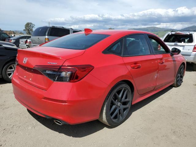 2HGFE2F51NH589493 - 2022 HONDA CIVIC SPORT 红色 照片 3