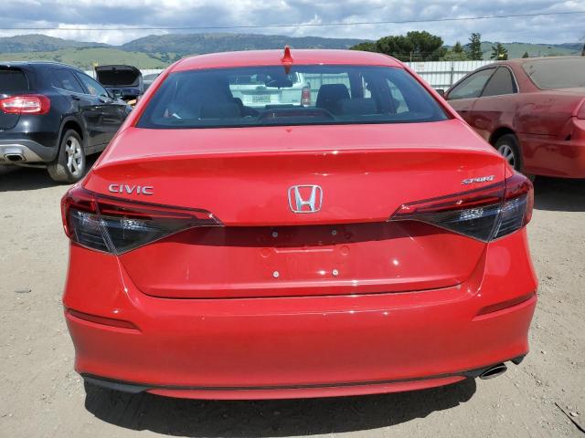 2HGFE2F51NH589493 - 2022 HONDA CIVIC SPORT 红色 照片 6