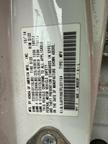 5J6TF2H57FL001154 - 2015 HONDA CROSSTOUR EXL თეთრი ფოტო 10