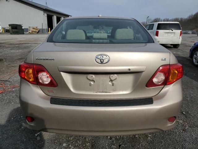 2T1BU4EE0AC528492 - 2010 TOYOTA COROLLA BASE TAN photo 6