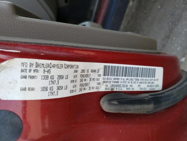 1J8HG48N56C156184 - 2006 JEEP COMMANDER 红色 照片 14