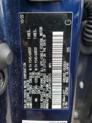 JTEDU5JR7P5285515 - 2023 TOYOTA 4RUNNER LIMITED BLUE photo 12