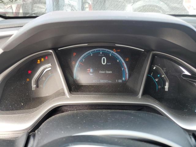 JHMFC1F77KX010397 - 2019 HONDA CIVIC EXL წითელი ფოტო 9