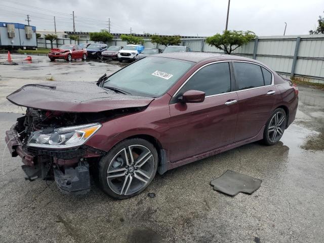 1HGCR2F19HA234143 - 2017 HONDA ACCORD SPORT SPECIAL EDITION BURGUNDY photo 1