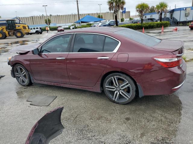 1HGCR2F19HA234143 - 2017 HONDA ACCORD SPORT SPECIAL EDITION BURGUNDY photo 2