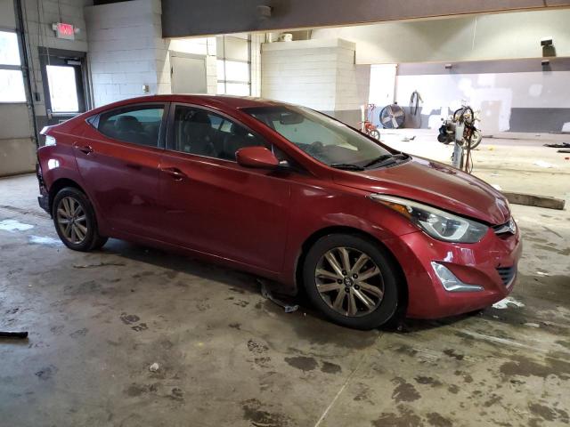 5NPDH4AE3FH606500 - 2015 HYUNDAI ELANTRA SE RED photo 4