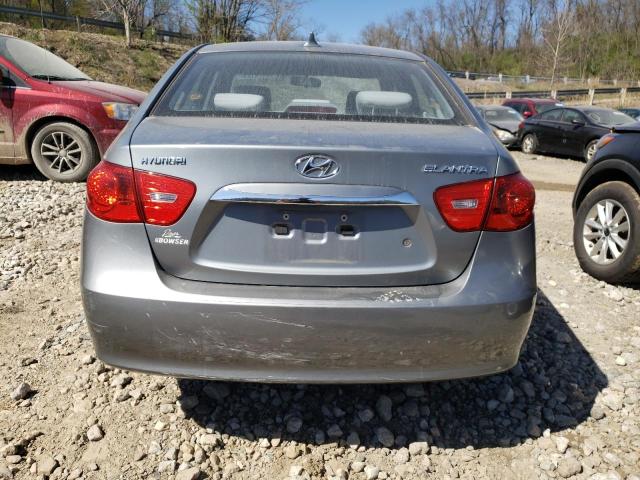 KMHDU4AD3AU185116 - 2010 HYUNDAI ELANTRA BLUE SILVER photo 6