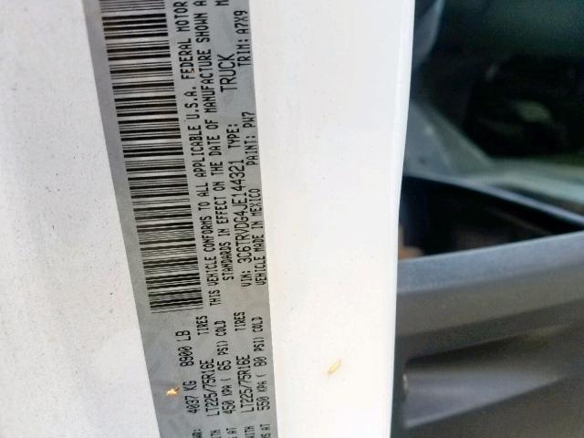 3C6TRVDG4JE144321 - 2018 RAM PROMASTER 白色 照片 10