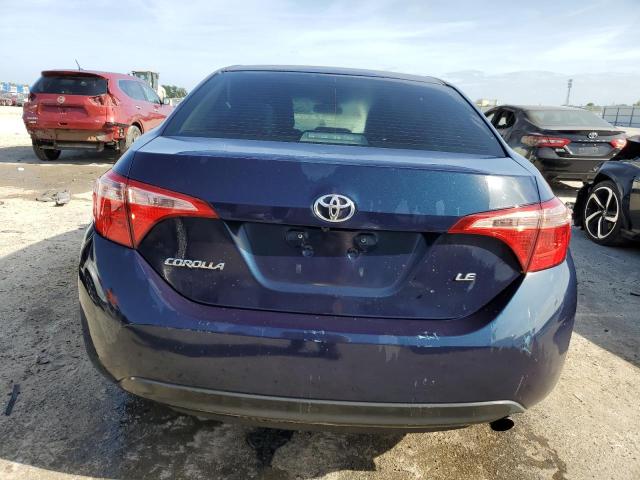 5YFBURHE3KP885028 - 2019 TOYOTA COROLLA L BLUE photo 6