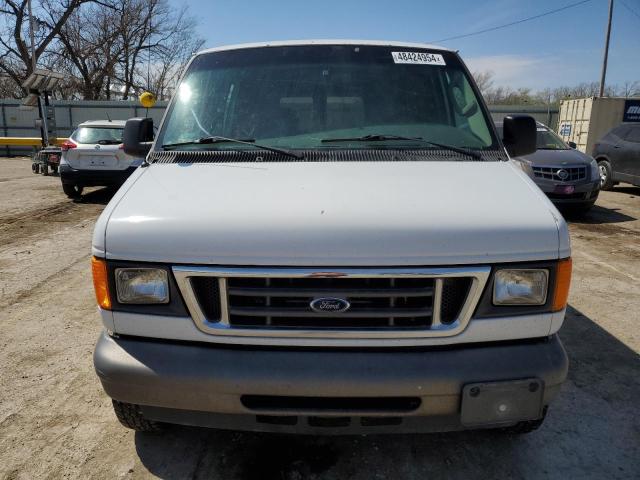 1FTNS24L96HB42129 - 2006 FORD ECONOLINE E250 VAN WHITE photo 5