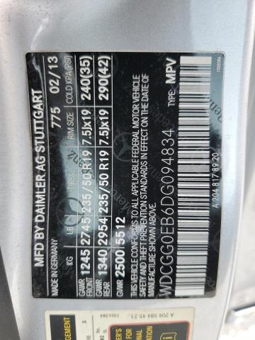 WDCGG0EB6DG094834 - 2013 MERCEDES-BENZ GLK 250 BLUETEC SILVER photo 13