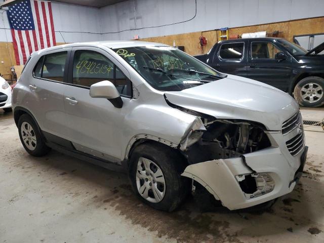 3GNCJKSB8GL246724 - 2016 CHEVROLET TRAX LS GRAY photo 4