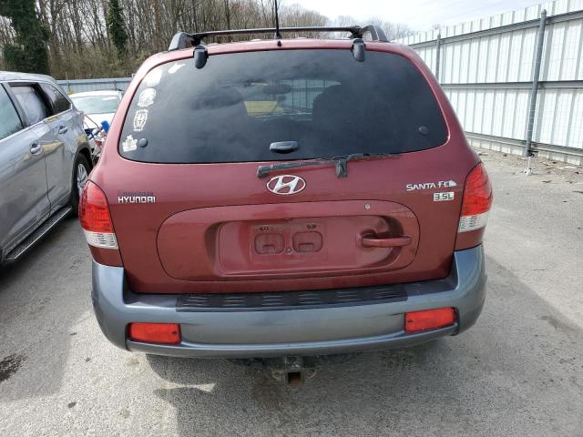 KM8SC13EX5U893190 - 2005 HYUNDAI SANTA FE GLS RED photo 6