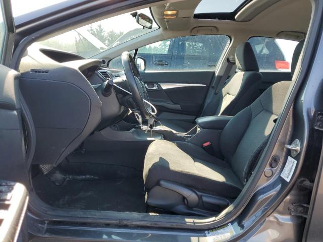 2HGFB2F51DH043672 - 2013 HONDA CIVIC LX GRAY photo 7