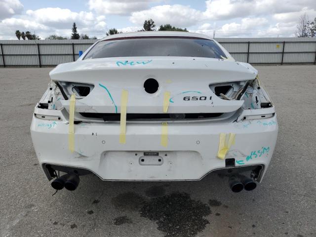 WBA6D4C59GD977456 - 2016 BMW 650 I GRAN COUPE WHITE photo 6