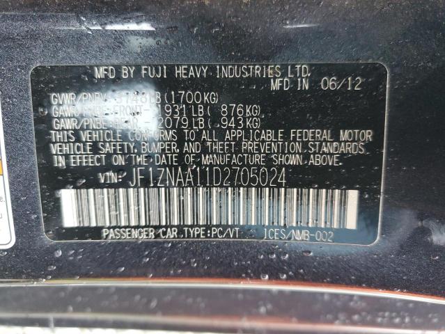 JF1ZNAA11D2705024 - 2013 TOYOTA SCION FR-S GRAY photo 13