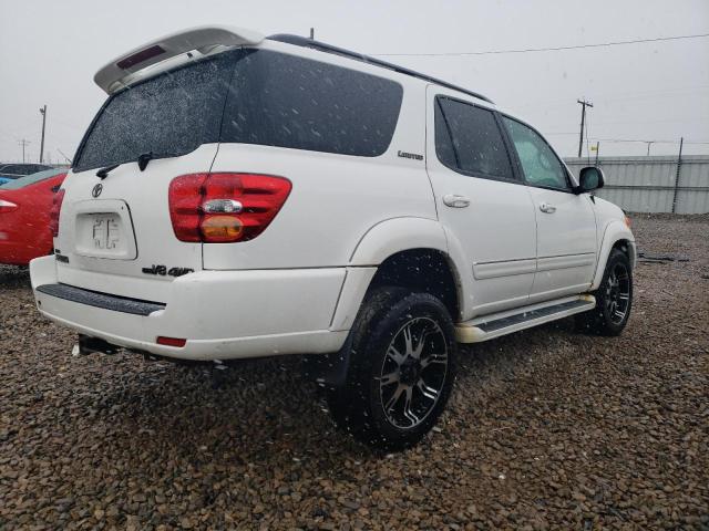 5TDBT48A73S155084 - 2003 TOYOTA SEQUOIA LIMITED WHITE photo 3