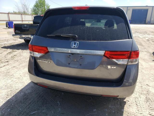 5FNRL5H60EB083216 - 2014 HONDA ODYSSEY EXL GRAY photo 6