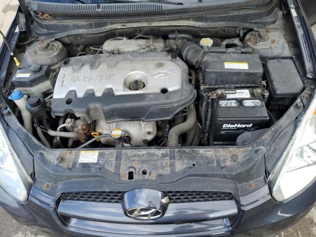 KMHCN36C57U041451 - 2007 HYUNDAI ACCENT SE CHARCOAL photo 11