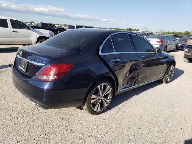 55SWF4KB6JU252769 - 2018 MERCEDES-BENZ C 300 4MATIC BLUE photo 3