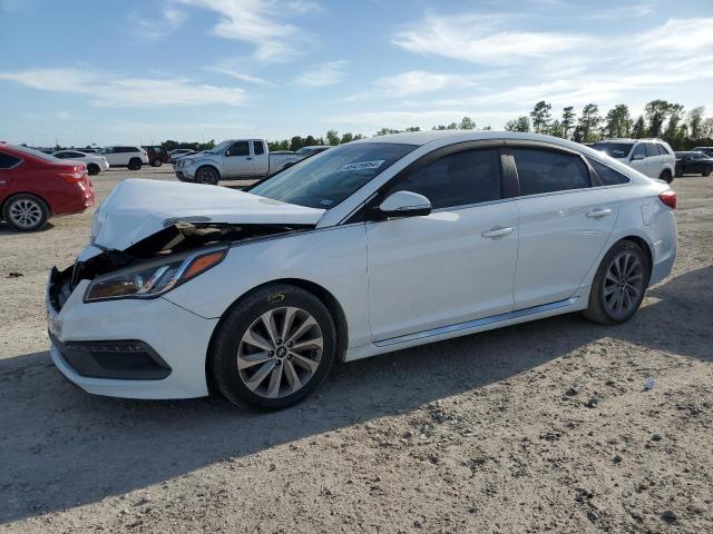 5NPE34AF9FH043206 - 2015 HYUNDAI SONATA SPORT WHITE photo 1