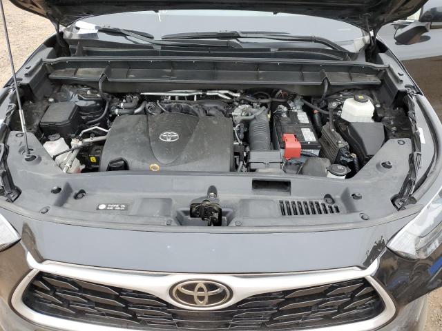 5TDGZRBH6MS120125 - 2021 TOYOTA HIGHLANDER XLE BLACK photo 12