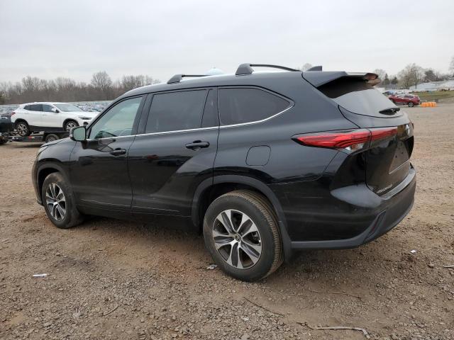 5TDGZRBH6MS120125 - 2021 TOYOTA HIGHLANDER XLE BLACK photo 2