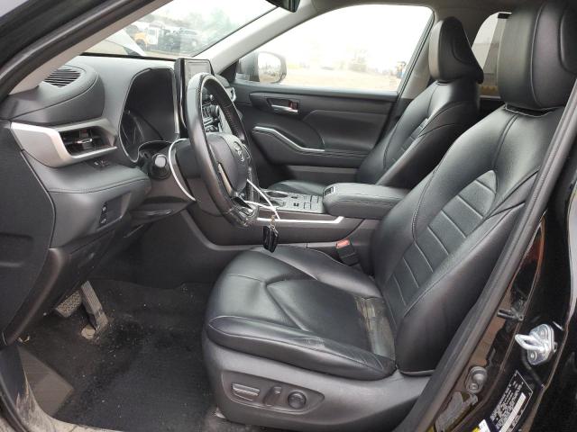 5TDGZRBH6MS120125 - 2021 TOYOTA HIGHLANDER XLE BLACK photo 7