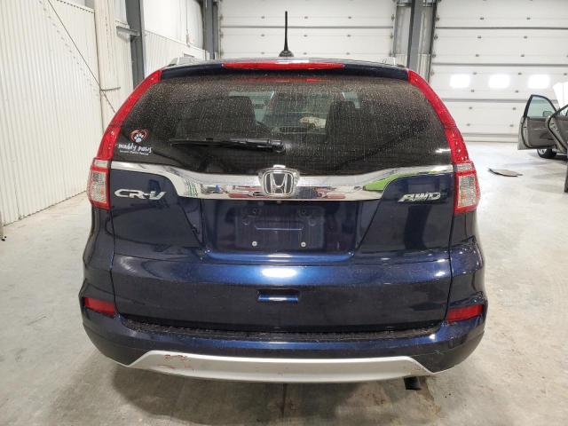 2HKRM4H78FH623656 - 2015 HONDA CR-V EXL BLUE photo 6