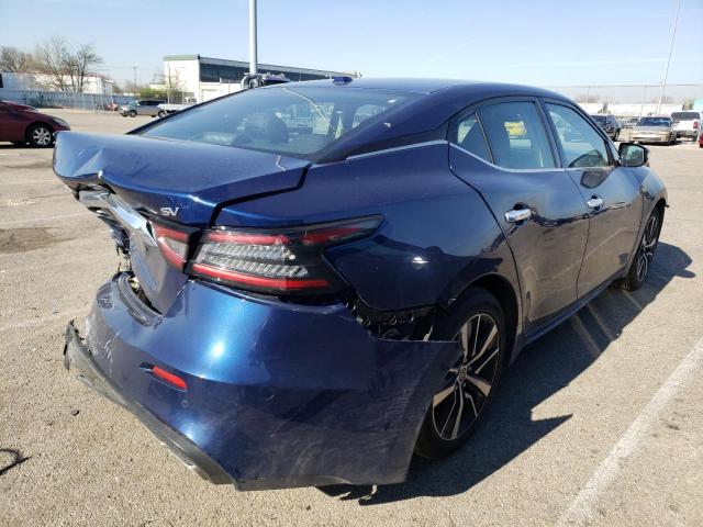 1N4AA6CV0MC508412 - 2021 NISSAN MAXIMA SV BLUE photo 3