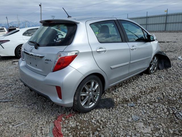 JTDKTUD33CD514109 - 2012 TOYOTA YARIS SILVER photo 3