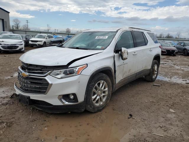 1GNEVGKW8KJ100935 - 2019 CHEVROLET TRAVERSE LT WHITE photo 1