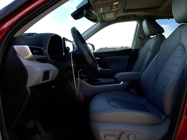 5TDGZRBH7MS153019 - 2021 TOYOTA HIGHLANDER XLE Bordo foto 7