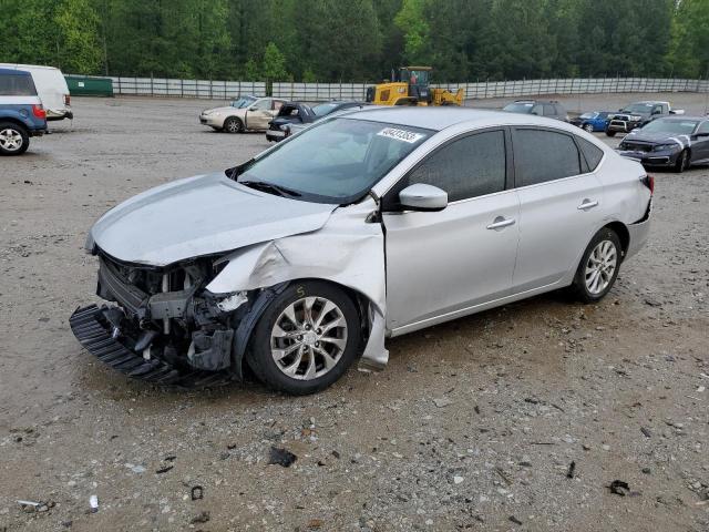 3N1AB7AP3JY221105 - 2018 NISSAN SENTRA S SILVER photo 1