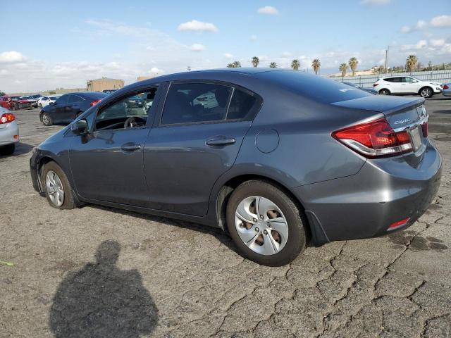 19XFB2F5XDE221198 - 2013 HONDA CIVIC LX GRAY photo 2