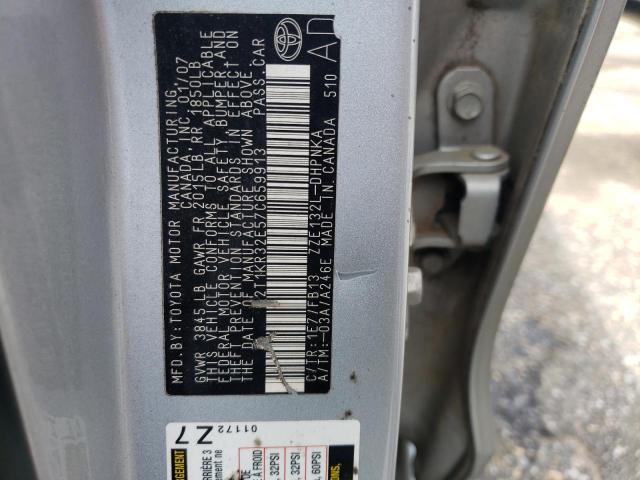 2T1KR32E57C659913 - 2007 TOYOTA COROLLA MA XR SILVER photo 13