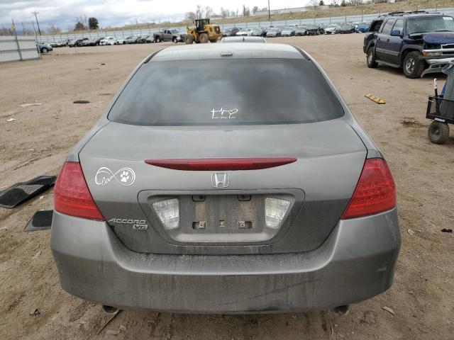 1HGCM66576A033511 - 2006 HONDA ACCORD EX GRAY photo 6