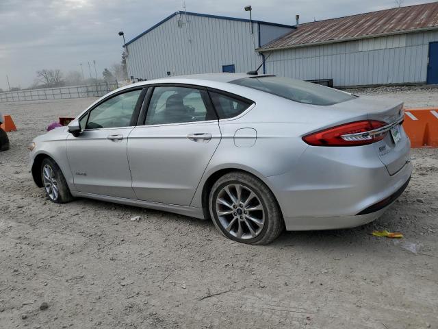 3FA6P0LU3HR216575 - 2017 FORD FUSION SE HYBRID SILVER photo 2