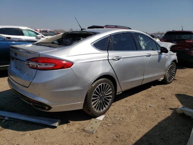 3FA6P0K99HR131740 - 2017 FORD FUSION TITANIUM SILVER photo 3