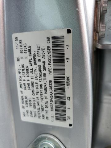 1HGCP2F45AA048329 - 2010 HONDA ACCORD LXP SILVER photo 13