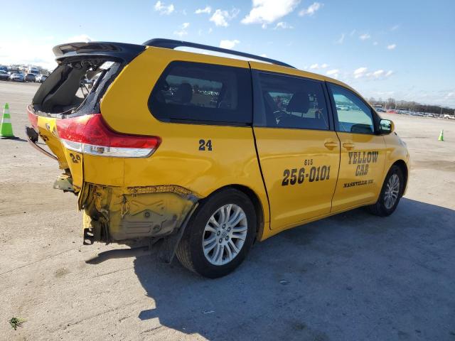 5TDYK3DC2DS356620 - 2013 TOYOTA SIENNA XLE YELLOW photo 3