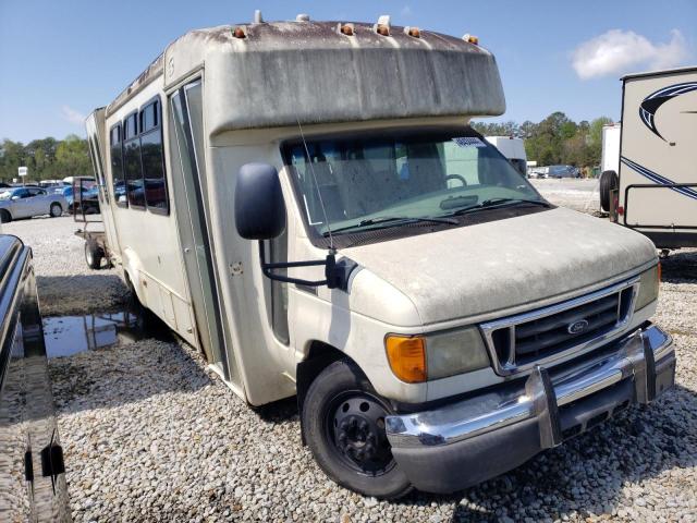 1FDXE45P46DB00290 - 2006 FORD ECONOLINE E450 SUPER DUTY CUTAWAY VAN BEIGE photo 4