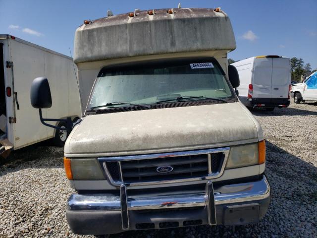 1FDXE45P46DB00290 - 2006 FORD ECONOLINE E450 SUPER DUTY CUTAWAY VAN BEIGE photo 5