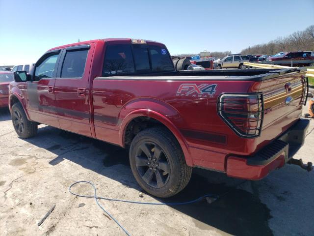 1FTFW1ET3DFD79354 - 2013 FORD F150 SUPERCREW MAROON photo 2