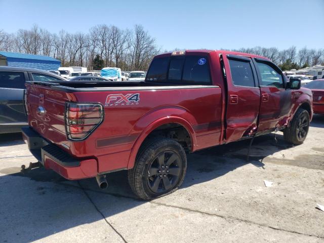 1FTFW1ET3DFD79354 - 2013 FORD F150 SUPERCREW MAROON photo 3